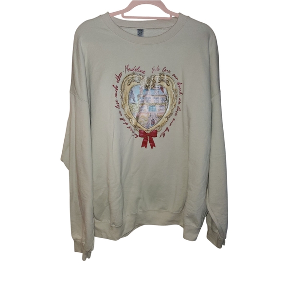 Vintage Tops - Madeline Cream Sweatshirt 2X
